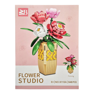 Детский конструктор "Цветы Пионы" Flower Studio 9115A 548 деталей