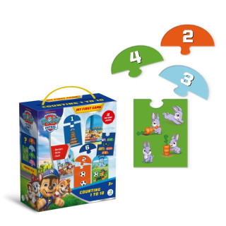 Пазл детский "Paw Patrol счет от 1 до 10" 200621, 20 элементов
