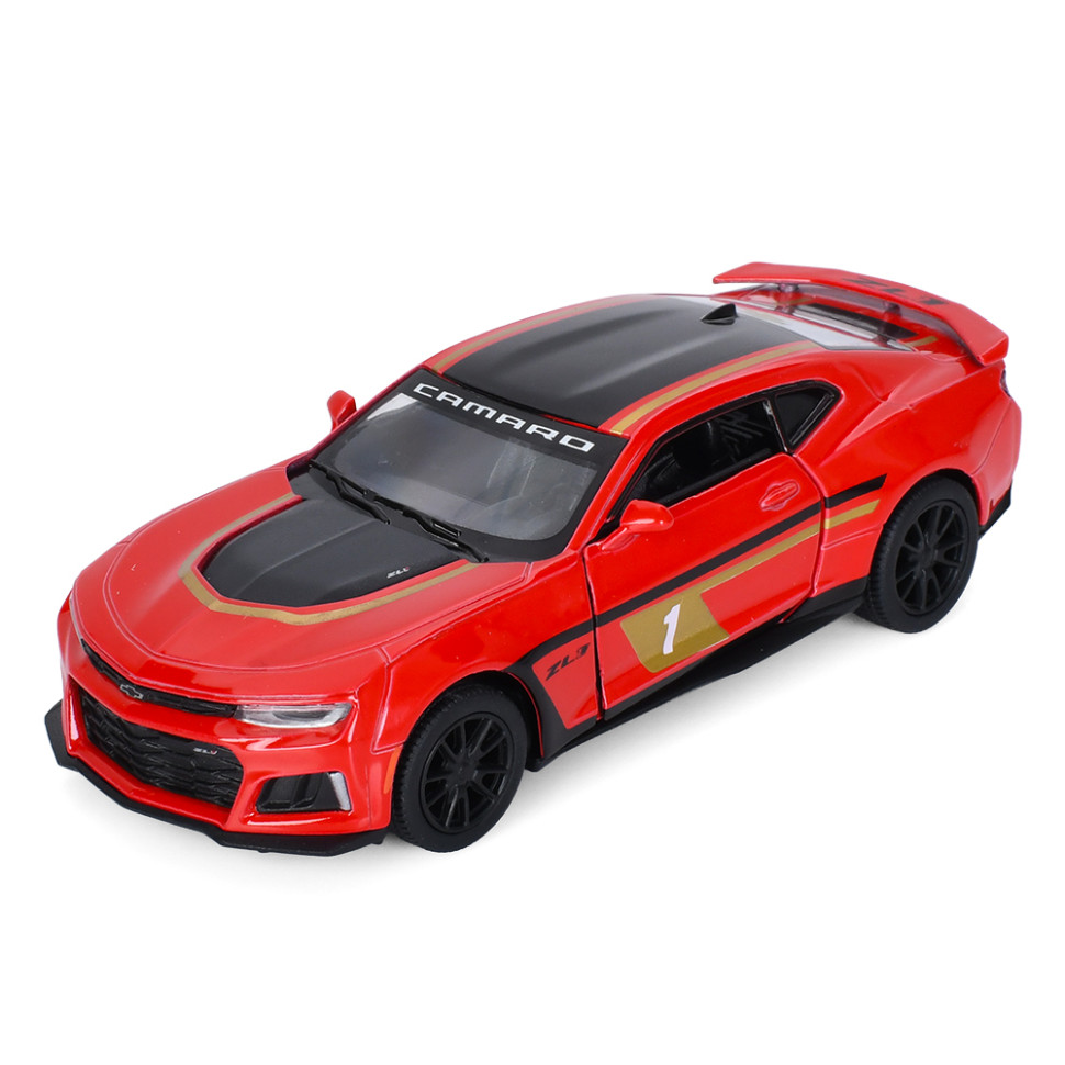 Дитяча модель машинки Chevrolet Camaro ZL1 2017 Kinsmart KT5399FW інерційна, 1:38  Red