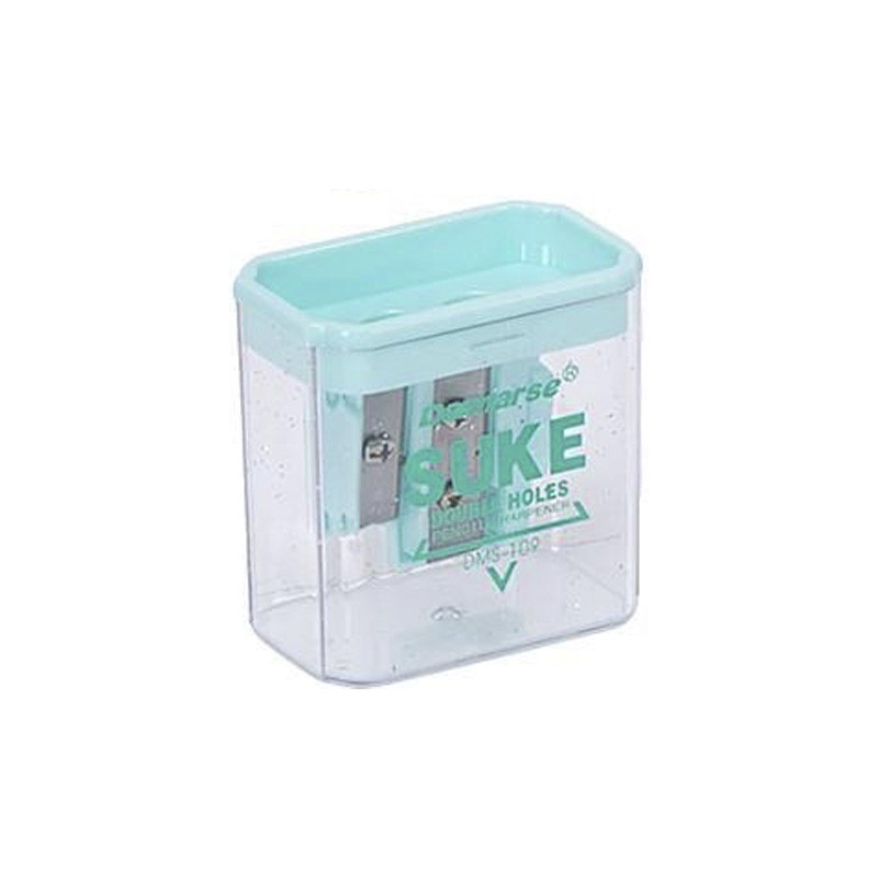 Точилка двойная DAIMARSE DMS-109(Turquoise) бирюзовый, 4,8х5х3 см опт, дропшиппинг