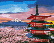 Картина по номерам "Любимая Япония" Идейка KHO2856 40х50 см