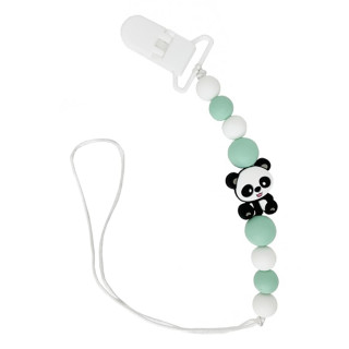 Цепочка для пустышки "Панда" MGZ-0509(Turquoise) силиконовая