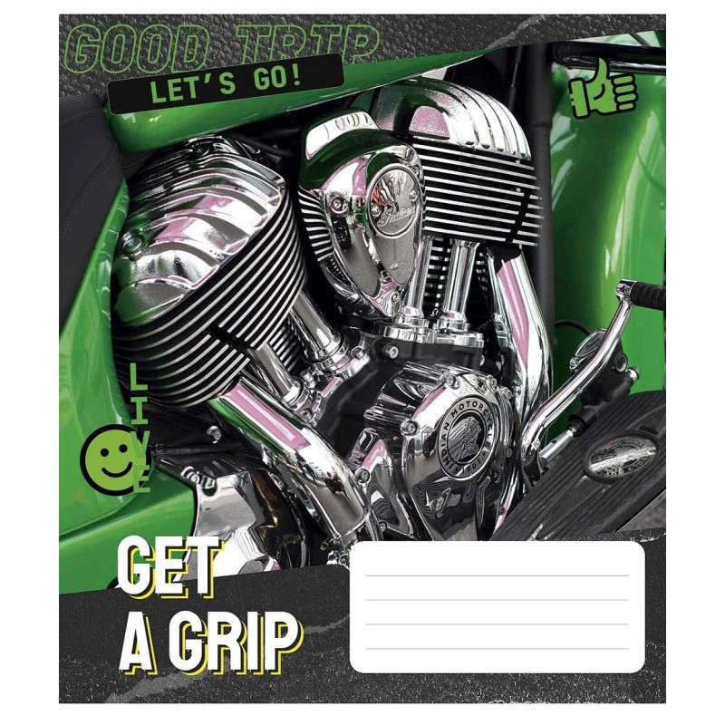 Тетрадь общая «Get a grip» 048-3304L-5 в линию, 48 листов опт, дропшиппинг