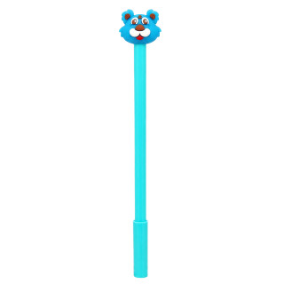 Ручка детская с игрушкой "Тигр" C0117-V(Blue) гелевая, синяя