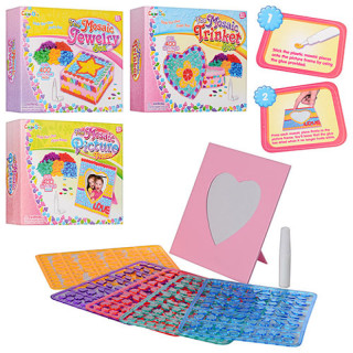 Детский набор для творчества мозаика MK0441 2 вида, шкатулка и рамочка