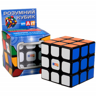 Классический кубик Рубика 3х3х3 Черный Флюо Smart Cube SC321