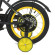 Велосипед дитячий PROF1 Y1443 14 дюймів, жовтий - гурт(опт), дропшиппінг 