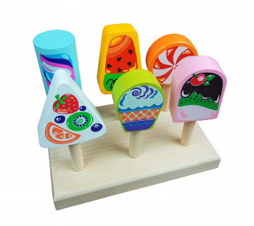 Детский игровой набор "Ice-cream" Cubika 14330, 6 мороженых в наборе