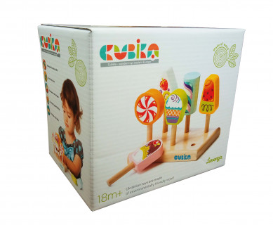 Детский игровой набор "Ice-cream" Cubika 14330, 6 мороженых в наборе