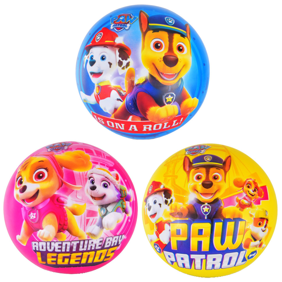 М'яч дитячий Paw Patrol Bambi PB2102 гумовий 23 см - гурт(опт), дропшиппінг 