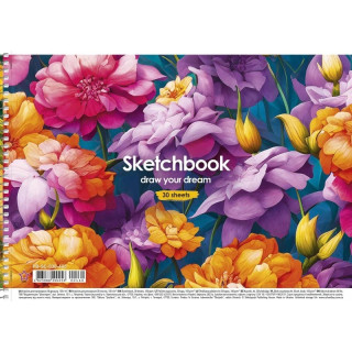 Альбом для малювання PB-SC-030-460-3 спіраль 30 аркушів