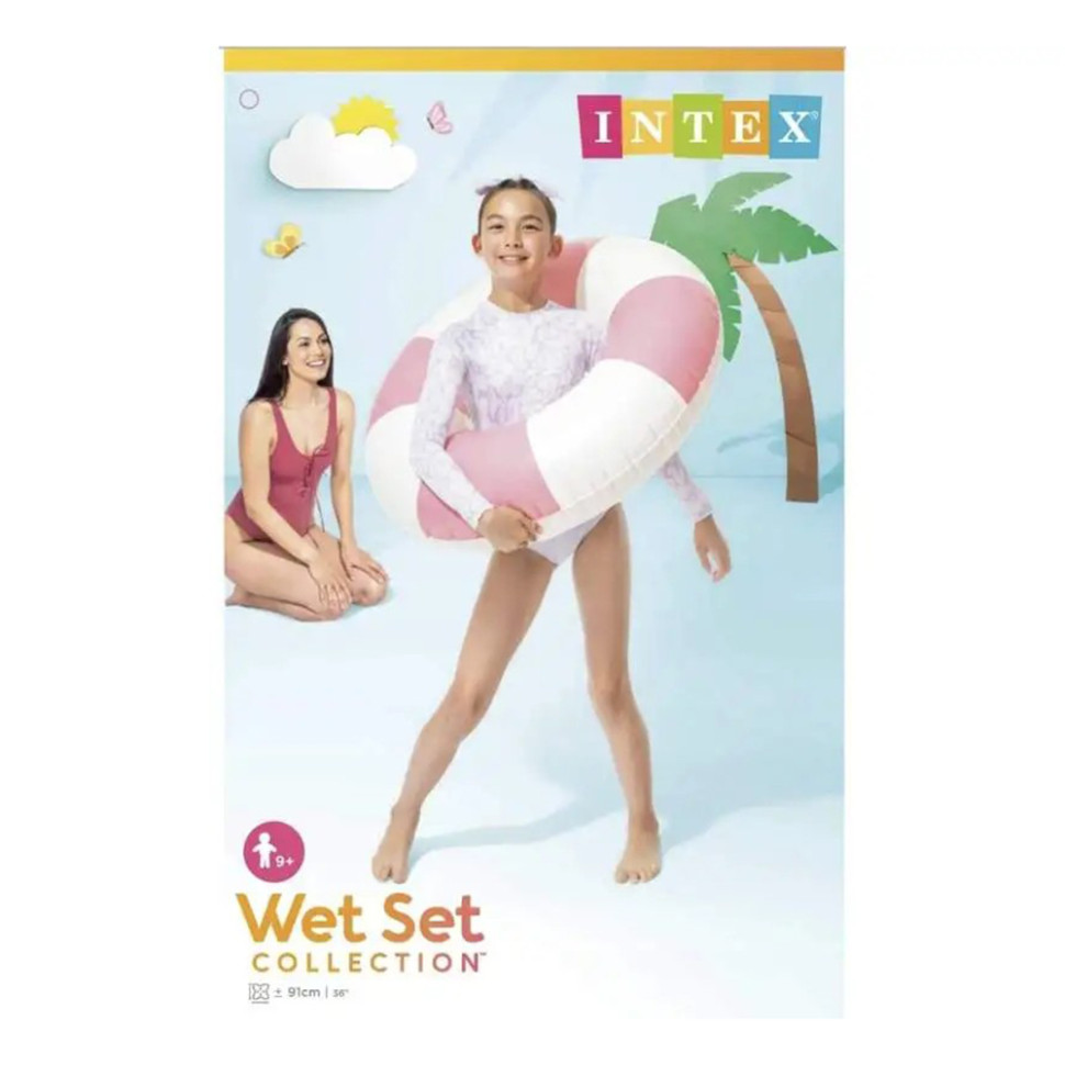 Дитяче надувне коло Coastal Cabana Tube 59271(Pink) 91 см - гурт(опт), дропшиппінг