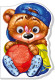 Детская  книга "Дружные зверята. Медвежонок" 393019 на укр. языке опт, дропшиппинг