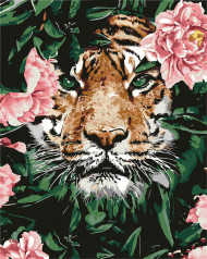 Картина по номерам "Отважный тигр" 40*50см KHO4172