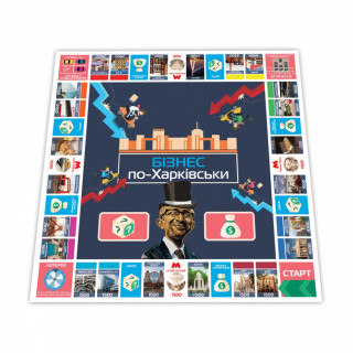 УЦЕНКА!!! Настольная игра "Монополия Бизнес по-Харьковски" FlixPlay PLR-0027-UC, 2 варианта поля