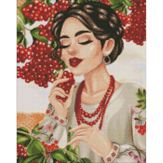 Алмазная мозаика "Красная калина" ©krizhanskaya Идейка AMO7404 40х50 см
