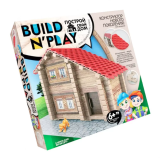 Детский конструктор "BUILDNPLAY" Дом (BNP-01-01) 35931 деревянный