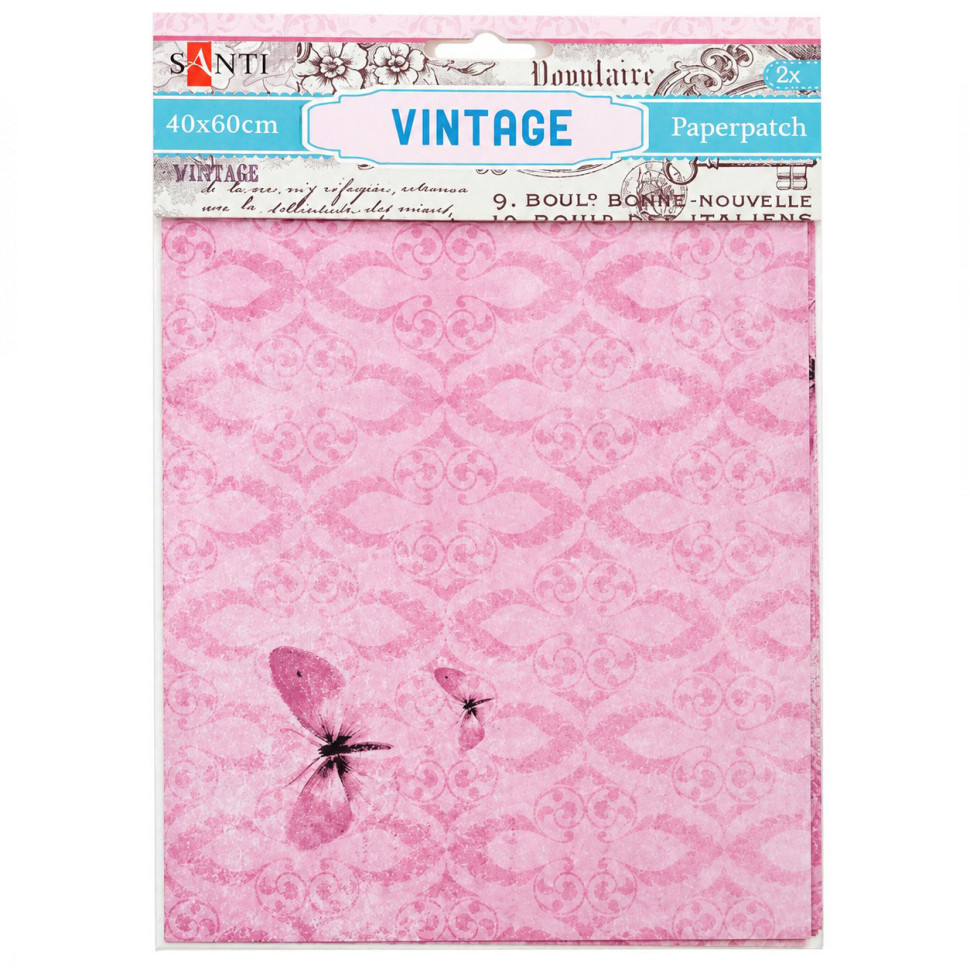 Бумага для декупажа PAPERPATCH-40х60 дизайн в ассортименте, 40х60 см, 2 листа опт, дропшиппинг