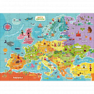 Детский пазл "Карта Европы" DoDo 300129 украинская версия