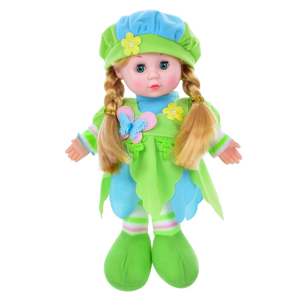 Дитяча Лялька LY3011(Green) м'яконабивна, 28 см, зелена - гурт(опт), дропшиппінг 