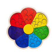 Сортер с карточками "Цветик-семицветик-1" Ubumblebees (ПСД214) PSD214 деревянный