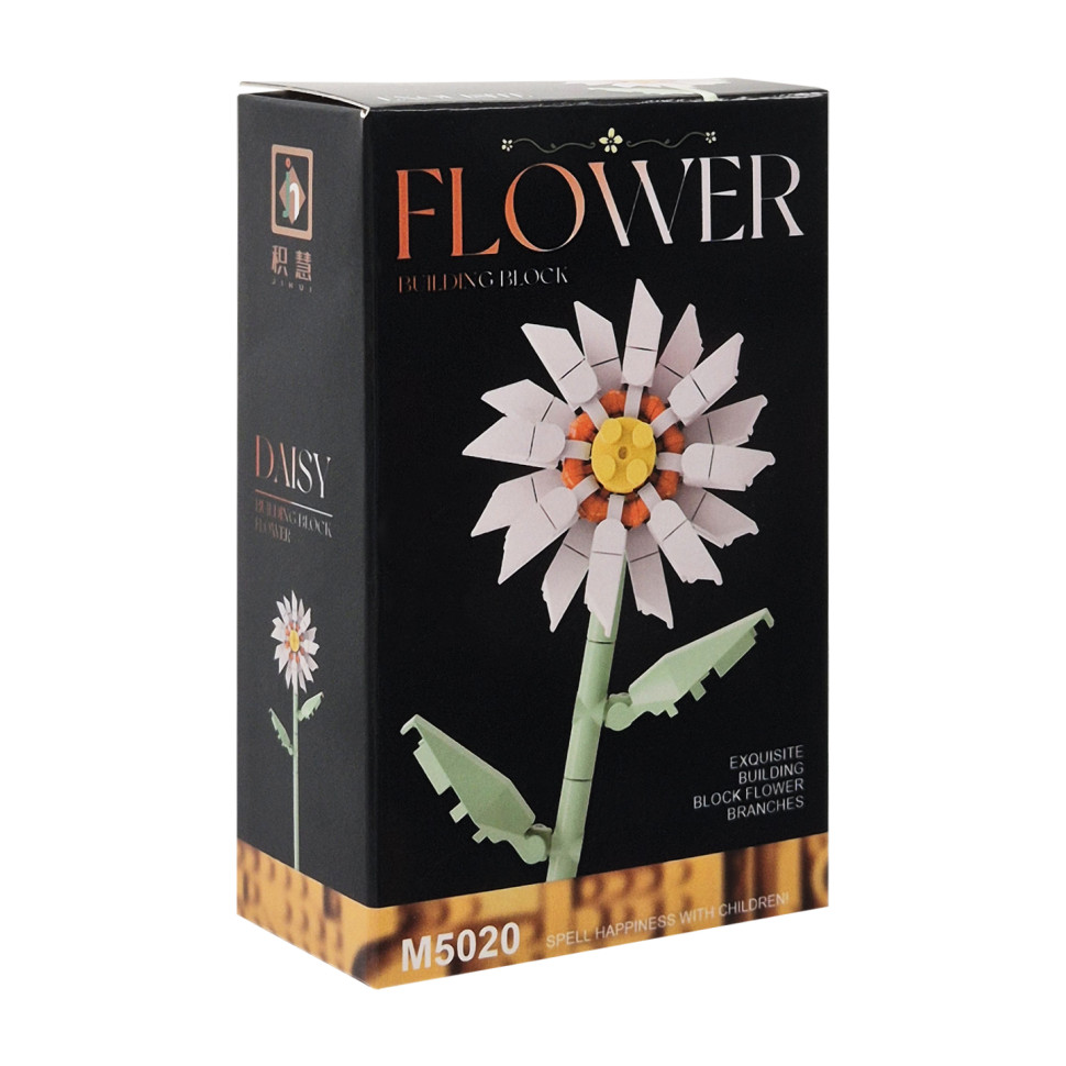 Конструктор дитячий Flower M5026-20 елементи для створення стебла та пелюсток - гурт(опт), дропшиппінг