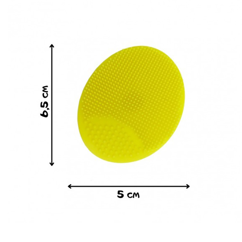 Силіконова мочалка для купання новонароджених MGZ-0923(Yellow) - гурт(опт), дропшиппінг 