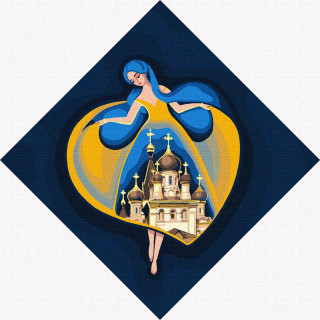 Картины по номерам "Берегиня Николаева" Идейка KHO4932 30х30см