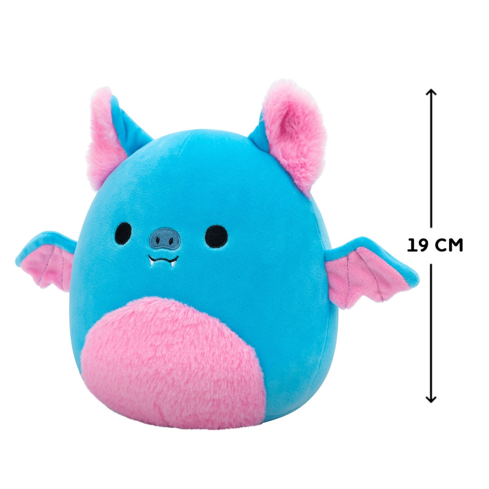 Детская мягкая игрушка ЛЕТУЧАЯ МЫШЬ БОЙЛ Squishmallows SQCR06579, 19 см опт, дропшиппинг