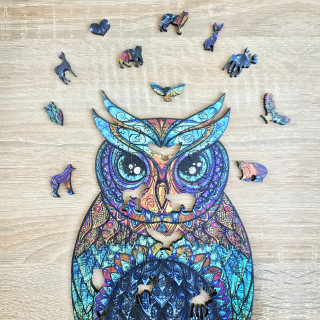 Деревянный пазл. GO Puzzle "История мудрой совы" 147 дет. GO0001