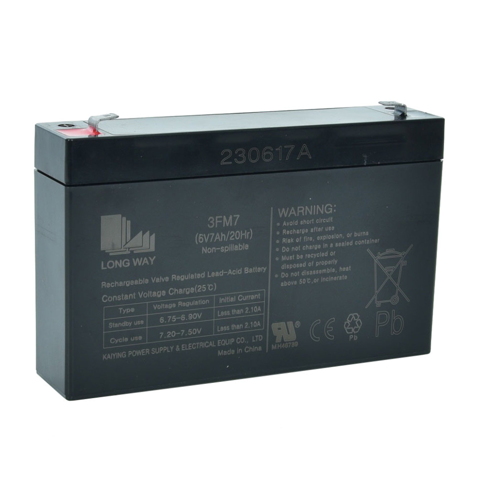 Акумуляторна батарея універсальна LONG WAY 6V7Ah-BATTERY - гурт(опт), дропшиппінг 