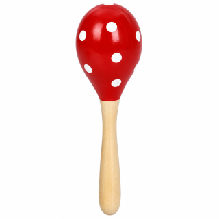 Деревянная детская игрушка "Маракас" MD 0029(Red) 20х6х6 см