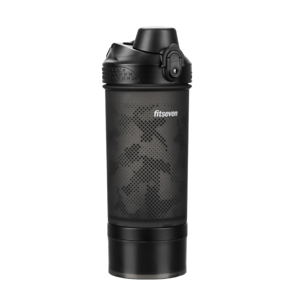 Спортивный шейкер Fitseven Infinity UZSPACE 1110(Black) 550 мл, черный опт, дропшиппинг