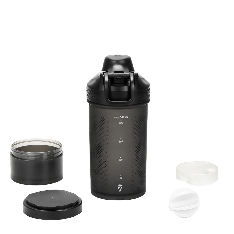 Спортивный шейкер Fitseven Infinity UZSPACE 1110(Black) 550 мл, черный опт, дропшиппинг