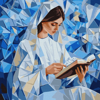 Картина по номерам "Тихое чтение" ©art_selena_ua KHO8570, 40х40см  