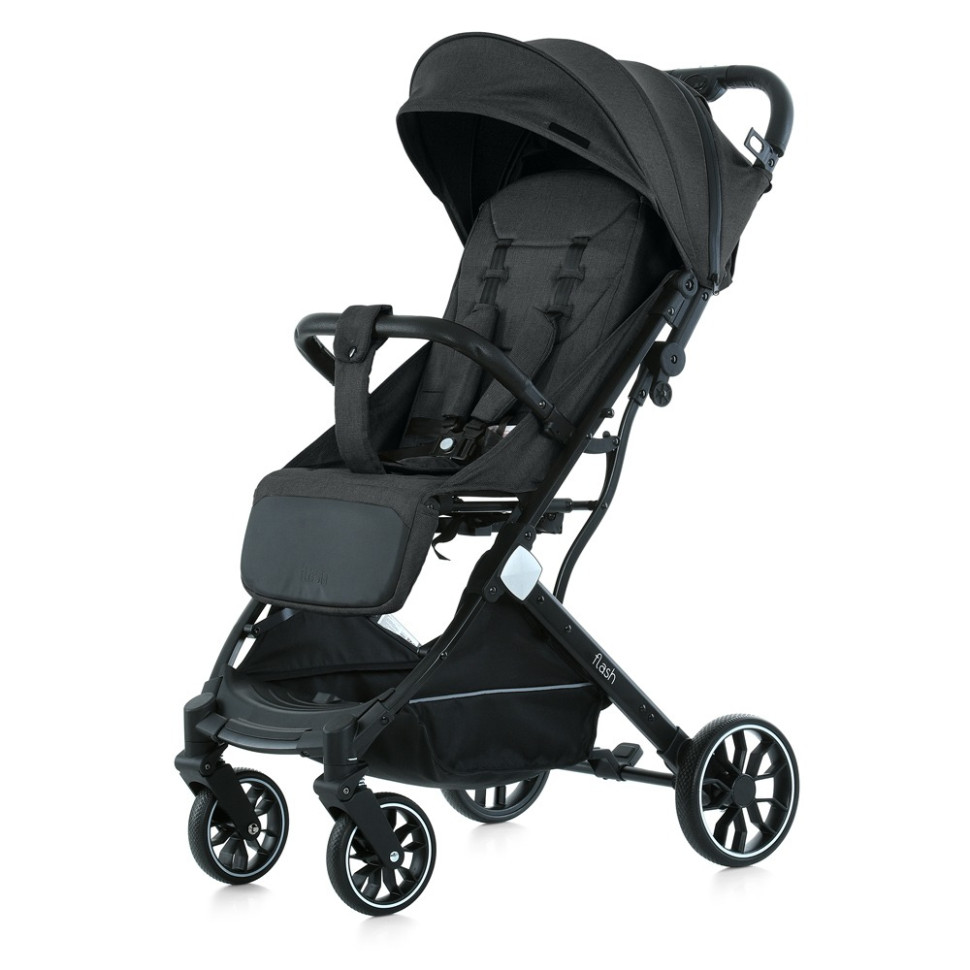 Дитяча прогулянкова коляска FLASH M 5727-1 Almost Black - гурт(опт), дропшиппінг 