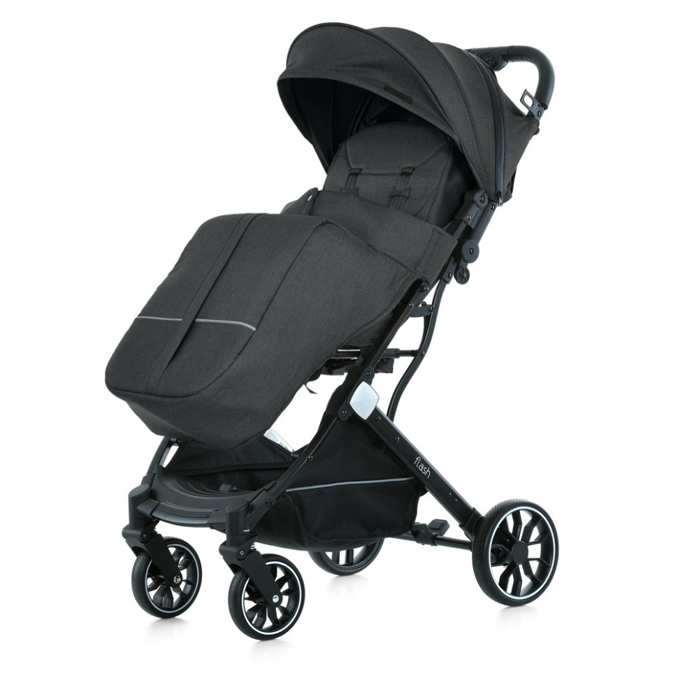 Дитяча прогулянкова коляска FLASH M 5727-1 Almost Black - гурт(опт), дропшиппінг 