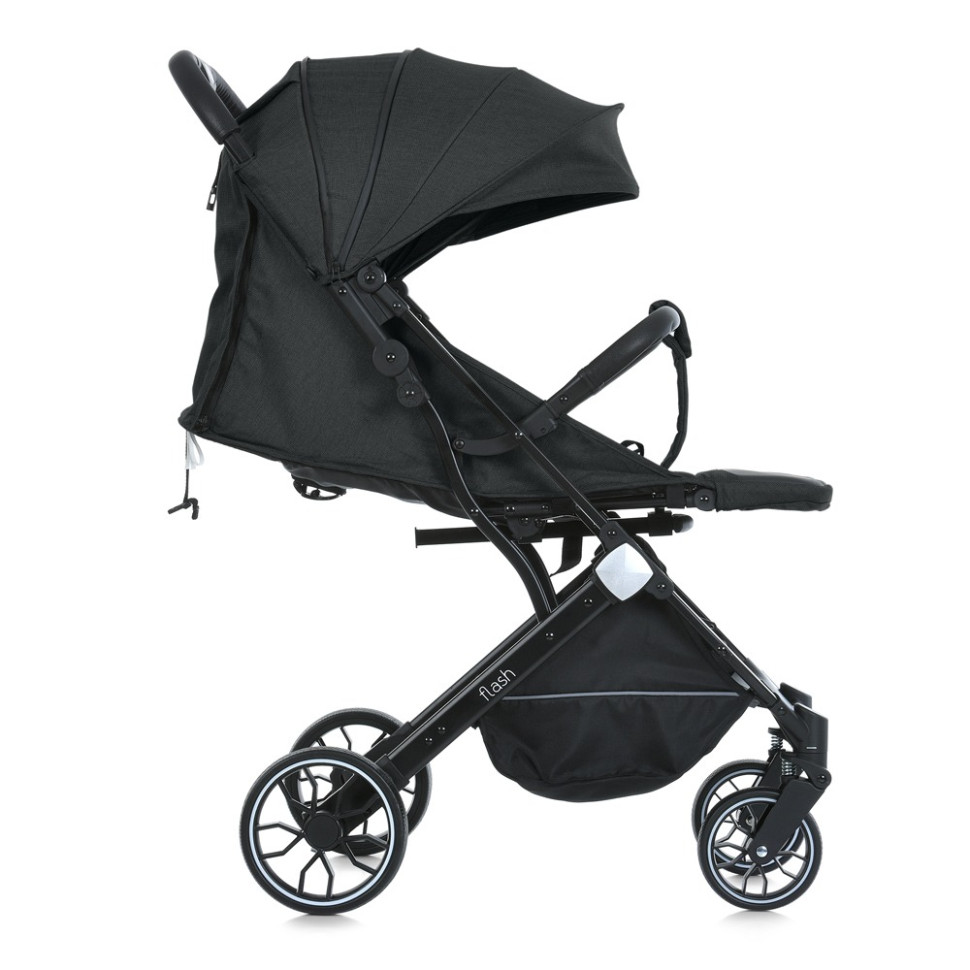 Дитяча прогулянкова коляска FLASH M 5727-1 Almost Black - гурт(опт), дропшиппінг 