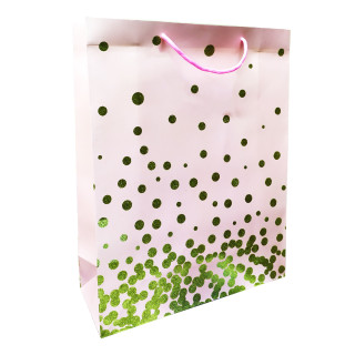 Подарочный пакет 7484L с блестками 30х40х12 см