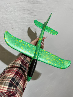 Детский метательный самолёт-планер C28006(Green) длина 26 см