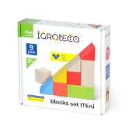 Дитячі дерев'яні кубики Igroteco 900163 кольорові