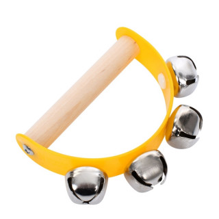 Деревянная игрушка Бубонцы MD 0808(Yellow) желтый, размер 10 x 6,5 см