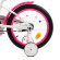 Велосипед дитячий PROF1 Y18244 18 дюймів, біло-малиновий - гурт(опт), дропшиппінг 