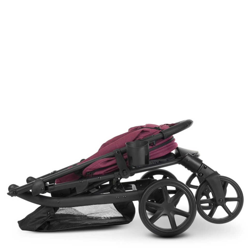 Коляска дитяча прогулянкова EL CAMINO M 3409N Maroon - гурт(опт), дропшиппінг 