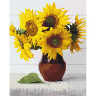 Картина по номерам "Солнце-цветы" Brushme BS52541 40х50 см