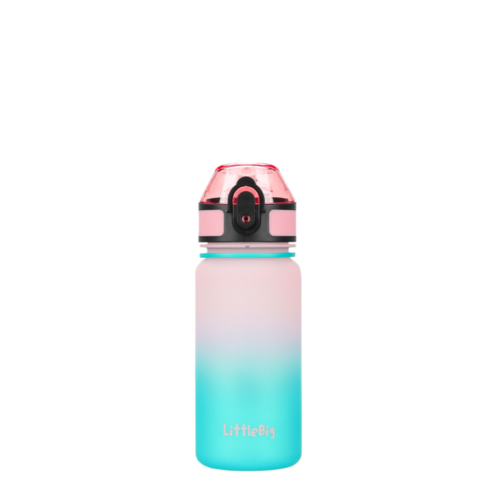 Детская бутылка для воды LittleBig UZSPACE 3020(Pink-Blue) 350 мл, розовато-голубая опт, дропшиппинг