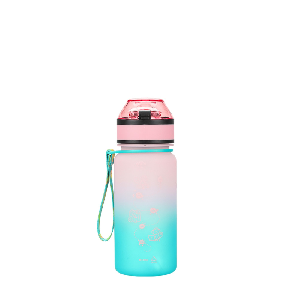 Детская бутылка для воды LittleBig UZSPACE 3020(Pink-Blue) 350 мл, розовато-голубая опт, дропшиппинг