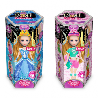 Набір для ліплення Princess Doll CLPD-02, 2 види пластиліна в комплекті 