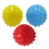Мяч резиновый с шипами "Зверятка" RB20309-3, 10 см, 25 грамм, 3 штуки