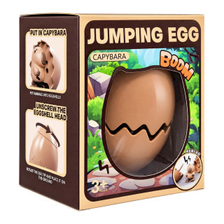 Заводная игрушка-сюрприз "Капибара в яйце" ZS-001 размер яйца 8,5х6,5х7 см